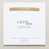 Bryan Anthonys Layers of You Gold Bracelet On Card