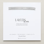 Bryan Anthonys Layers of You Silver Bracelet On Card