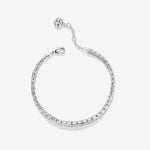 Bryan Anthonys Radiance Collection Baguette Tennis Bracelet Silver