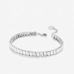 Bryan Anthonys Radiance Collection Baguette Tennis Bracelet Silver