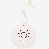 Bryan Anthonys You Are My Sunshine Mother Daughter White Ceramic Holiday Ornament in Black