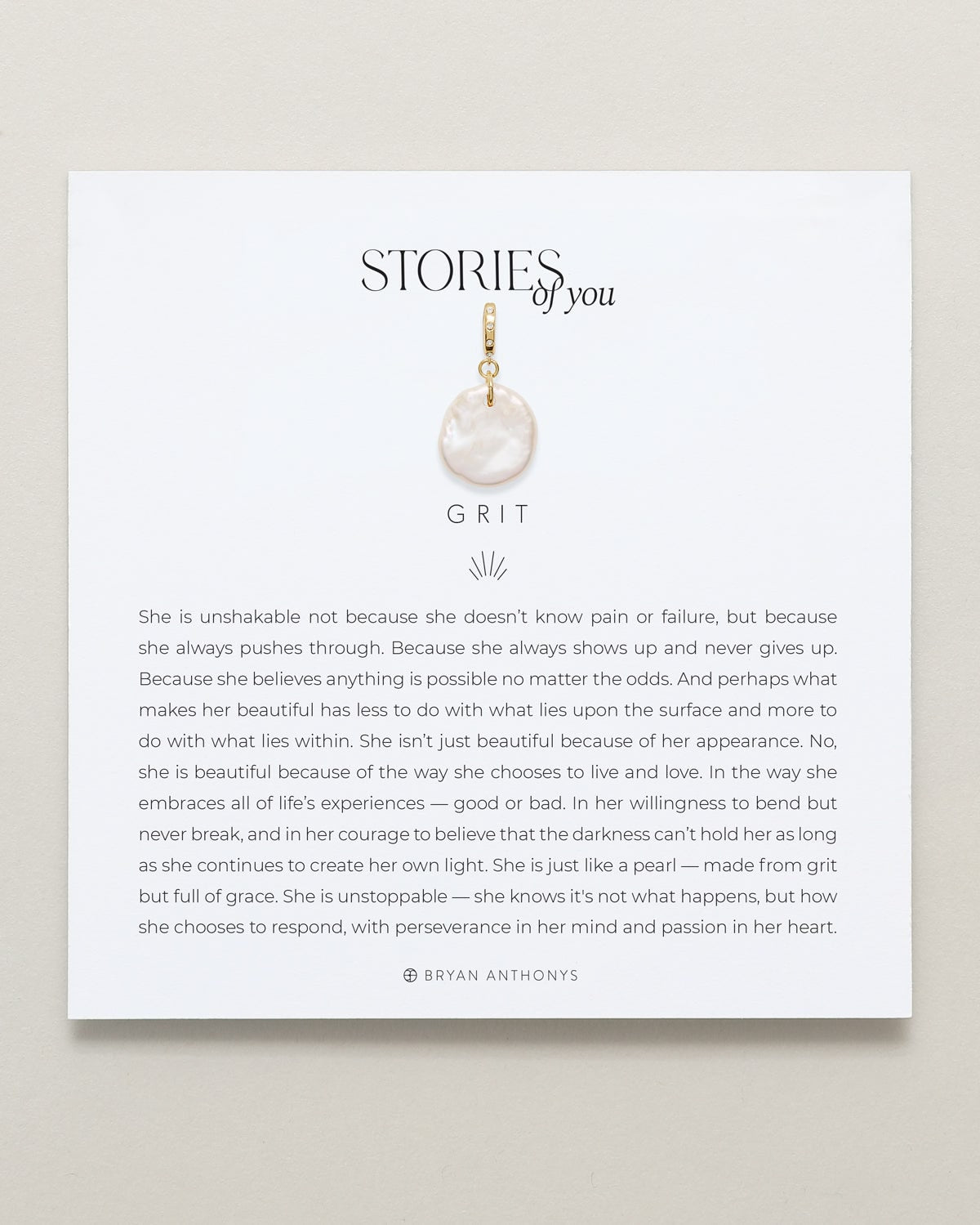 Stories of You — Grit Charm showcase