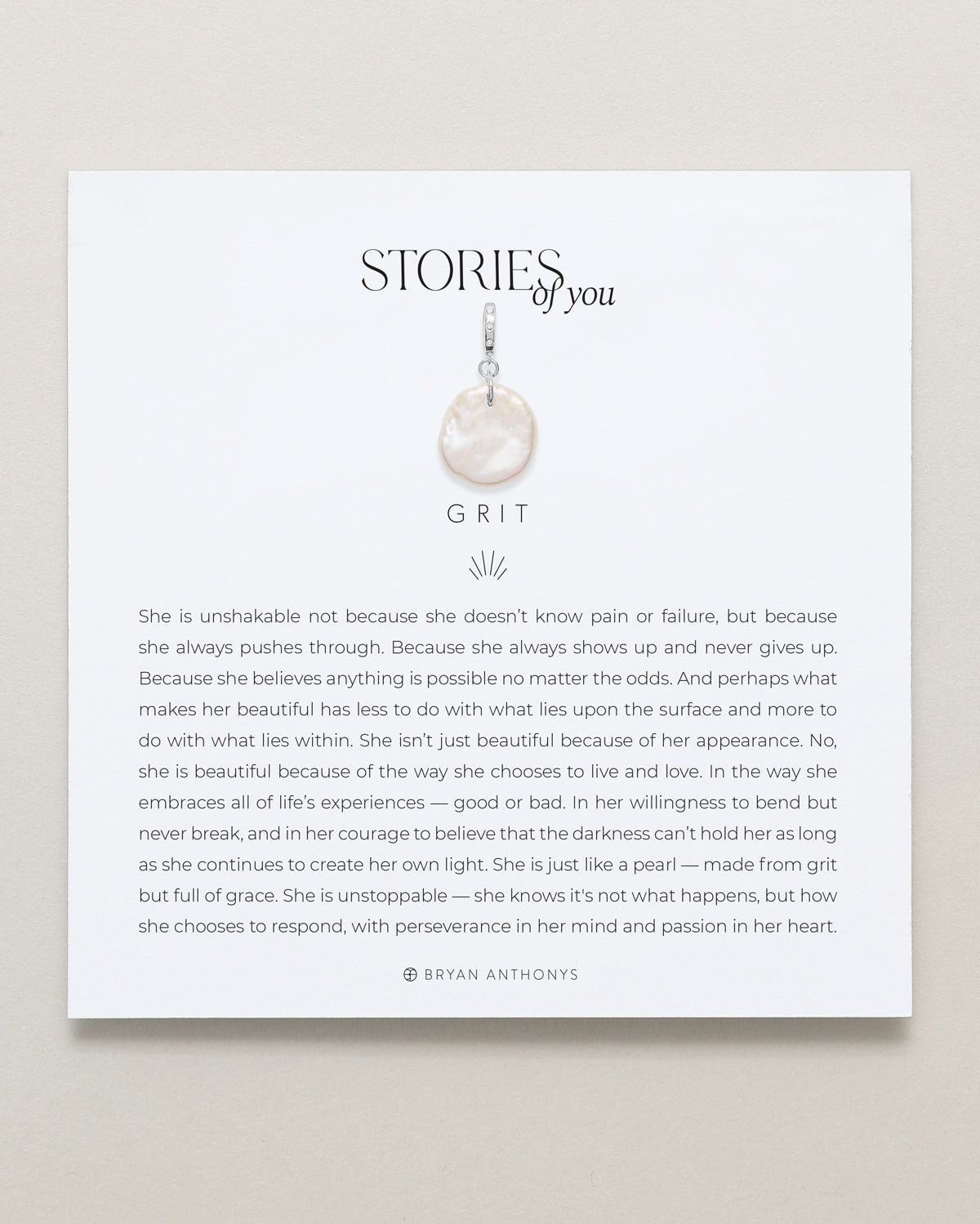 Stories of You — Grit Charm showcase