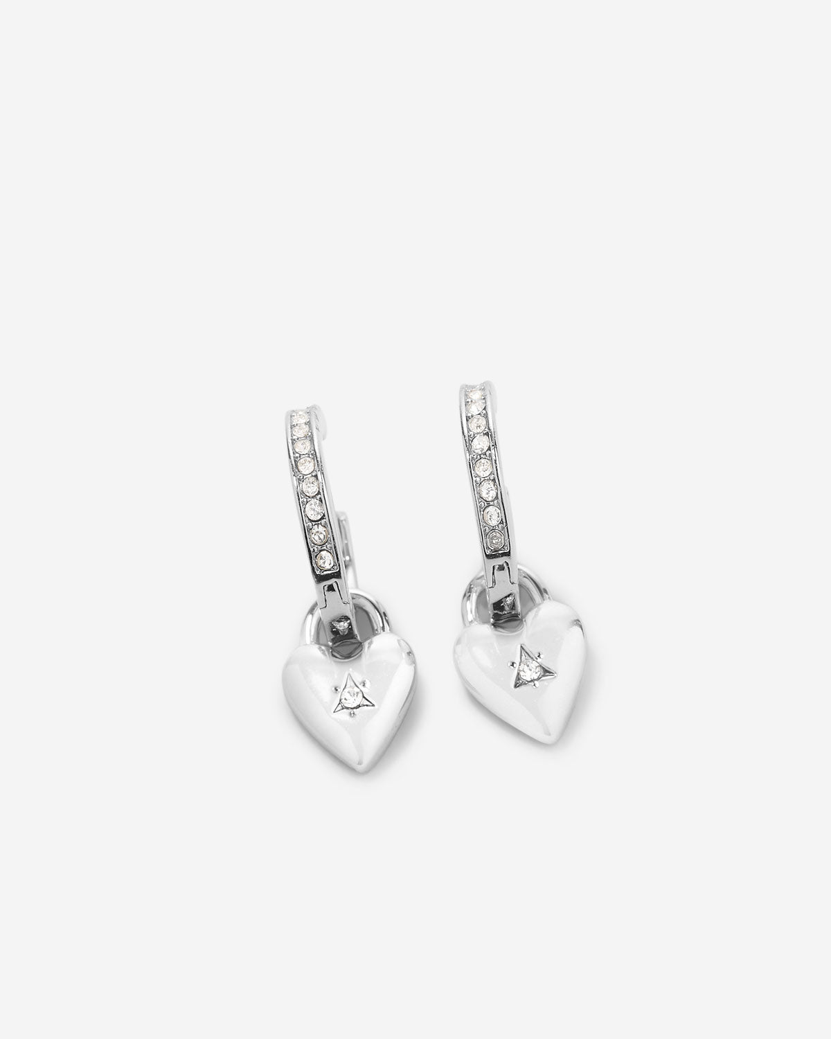 Always In My Heart Icon Huggies in silver finish