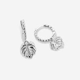 Bryan Anthonys Silver Breathe Huggie Earrings Macro