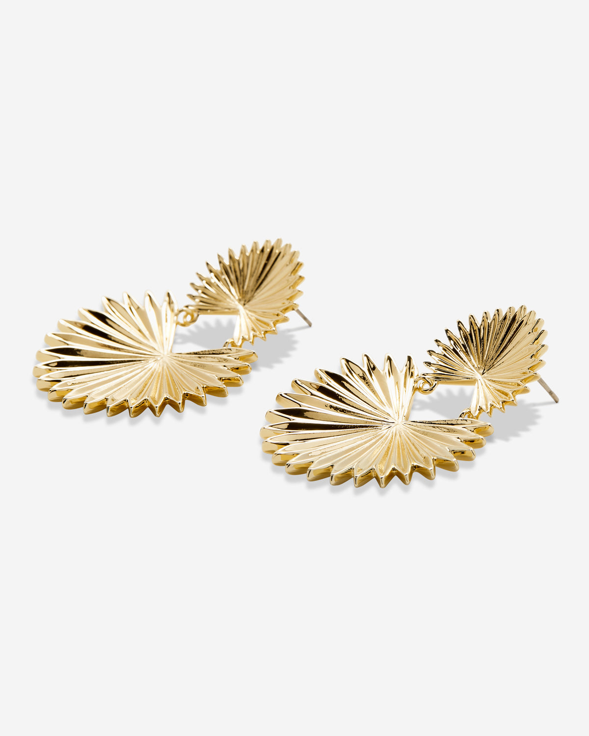 Bryan Anthonys Gold Breathe Statement Earrings Macro