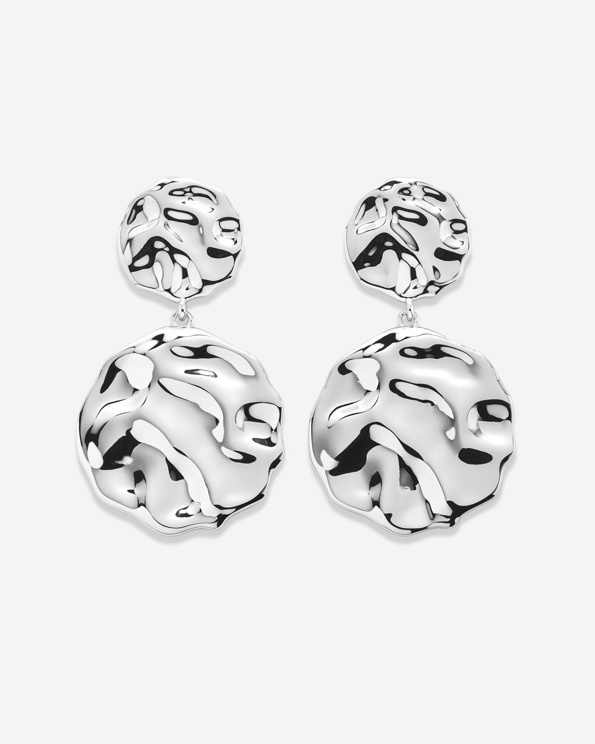 Bryan Anthonys Silver Depth Statement Earrings