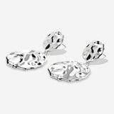 Bryan Anthonys Silver Depth Statement Earrings Macro