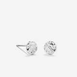Bryan Anthonys Silver Depth Stud Earrings Macro