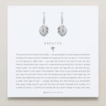 Bryan Anthonys Silver Breathe Huggie Earrings On Card