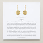 Bryan Anthonys Gold Sea Seeker Huggie Earrings On Card
