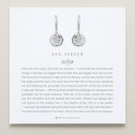 Bryan Anthonys Silver Sea Seeker Huggie Earrings On Card