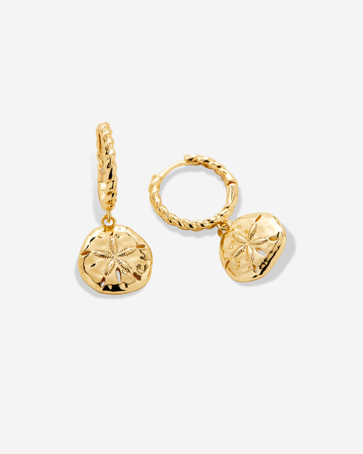 Bryan Anthonys Gold Sea Seeker Huggie Earrings Macro
