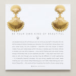 Bryan Anthonys Gold Be Your Own Kind Of Beautiful Statement Earrings On Card