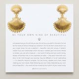Bryan Anthonys Gold Be Your Own Kind Of Beautiful Statement Earrings On Card