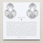 Bryan Anthonys Silver Breathe Statement Earrings On Card