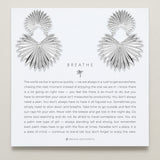 Bryan Anthonys Silver Breathe Statement Earrings On Card