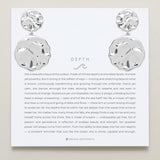 Bryan Anthonys Silver Depth Statement Earrings On Card