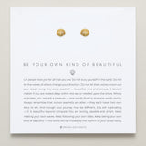 Bryan Anthonys Gold Be Your Own Kind Of Beautiful Stud Earrings On Card