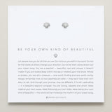 Bryan Anthonys Silver Be Your Own Kind Of Beautiful Stud Earrings On Card