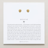 Bryan Anthonys Gold Breathe Stud Earrings On Card