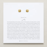 Bryan Anthonys Gold Depth Stud Earrings On Card