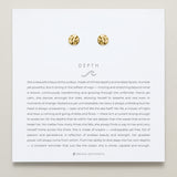 Bryan Anthonys Gold Depth Stud Earrings On Card