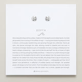 Bryan Anthonys Silver Depth Stud Earrings On Card