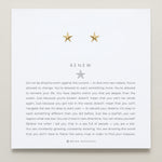 Bryan Anthonys Gold Renew Stud Earrings On Card