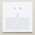 Bryan Anthonys Silver Renew Stud Earrings On Card