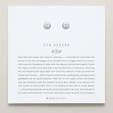 Bryan Anthonys Silver Sea Seeker Stud Earrings On Card