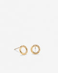 Bryan Anthonys My Circle Stud Earrings Gold