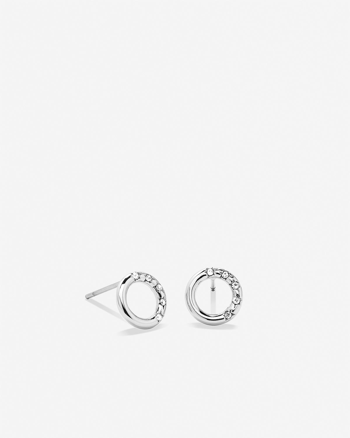 Bryan Anthonys My Circle Stud Earrings Silver