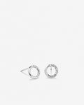 Bryan Anthonys My Circle Stud Earrings Silver