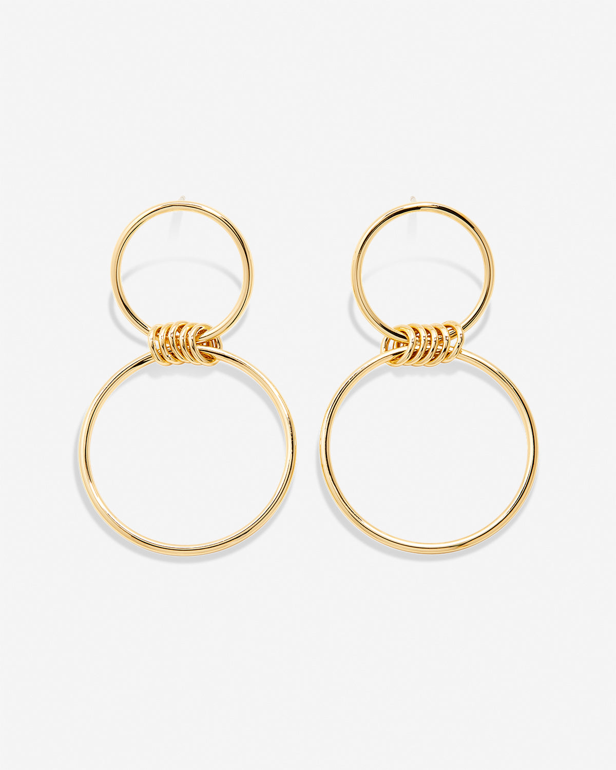 Bryan Anthonys My Circle Statement Earrings Gold