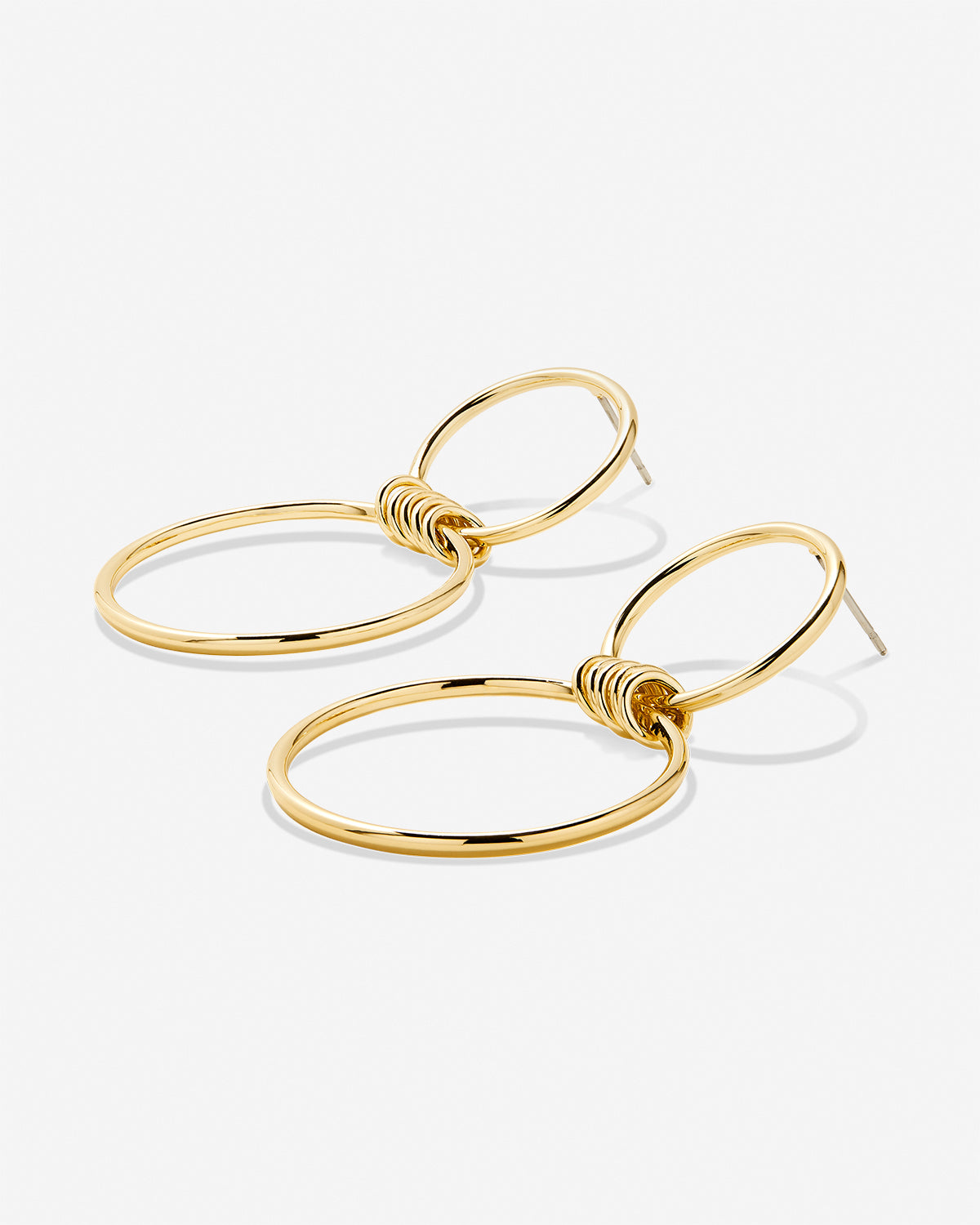 Bryan Anthonys My Circle Statement Earrings Gold