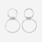 Bryan Anthonys My Circle Statement Earrings Silver