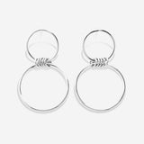 Bryan Anthonys My Circle Statement Earrings Silver