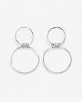 Bryan Anthonys My Circle Statement Earrings Silver