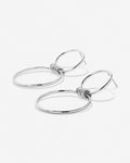 Bryan Anthonys My Circle Statement Earrings Silver