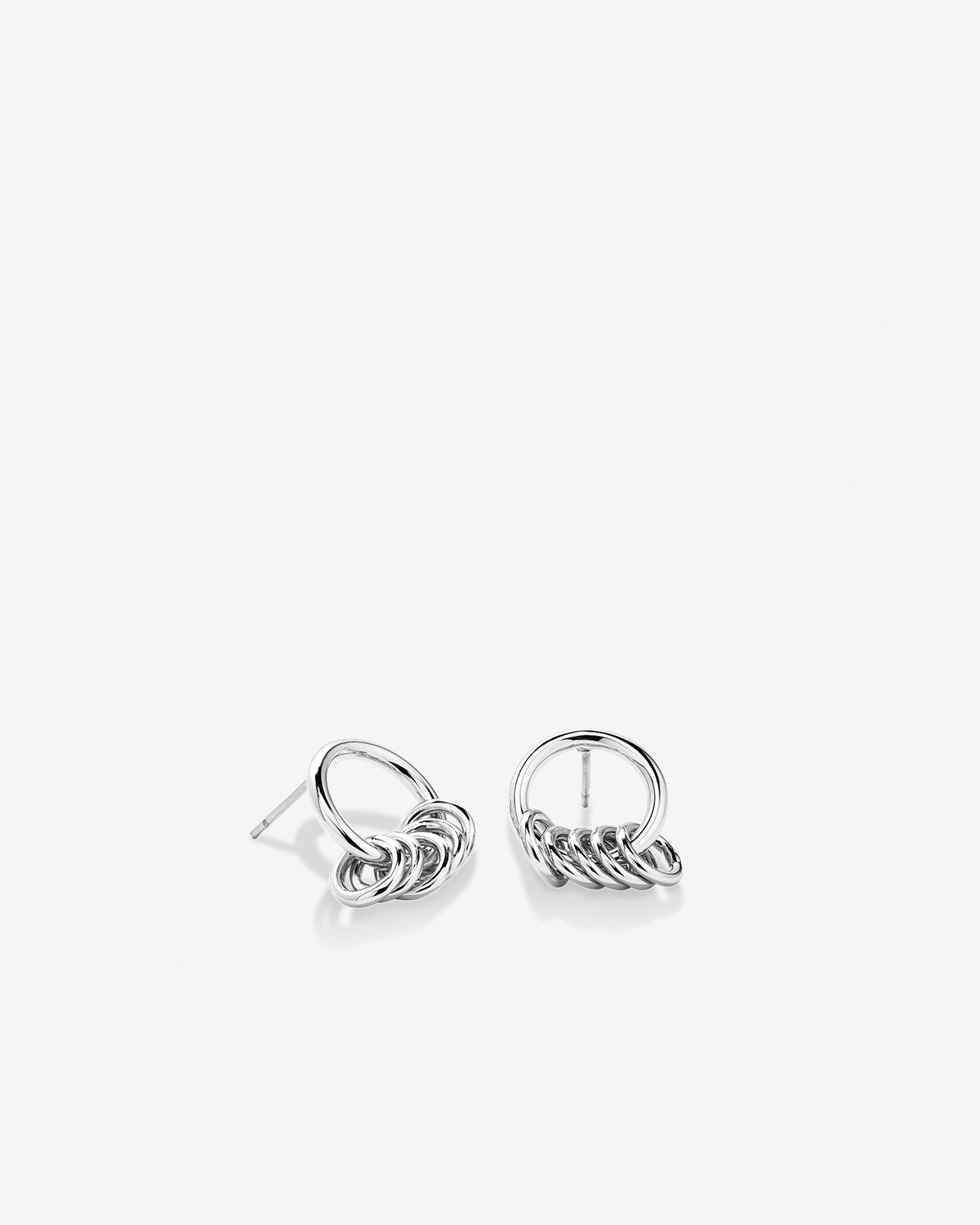 Bryan Anthonys My Circle Drop Earrings Silver