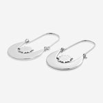 Squad Hoop Earrings in silver finish