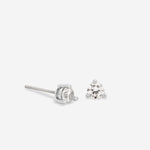 Bryan Anthonys Silver Squad Crystal Stud Earrings On Card