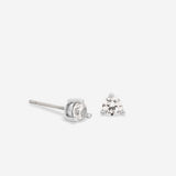 Bryan Anthonys Silver Squad Crystal Stud Earrings On Card