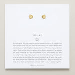 Bryan Anthonys Gold Squad Icon Stud Earrings On Card