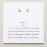 Bryan Anthonys Gold Squad Icon Stud Earrings On Card