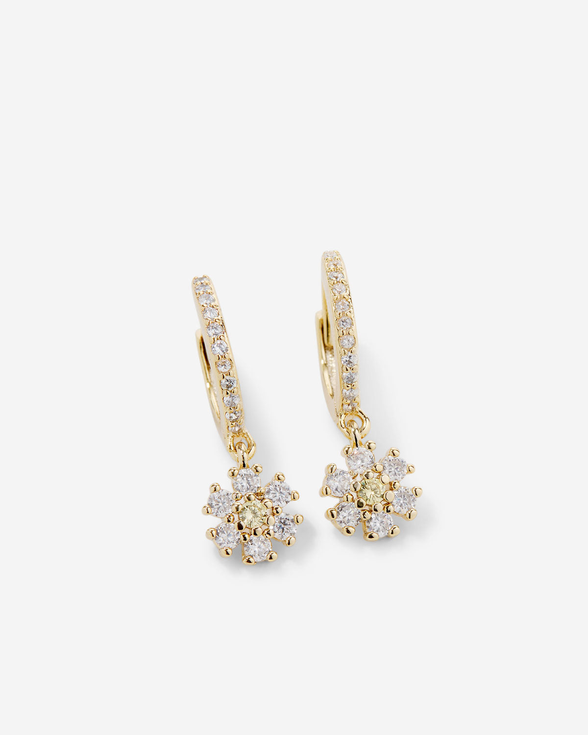 Bryan Anthonys Bloom Gold Huggie Earrings Macro