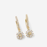 Bryan Anthonys Bloom Gold Huggie Earrings Macro