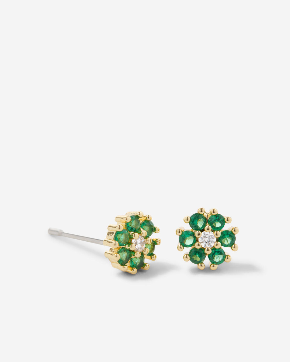 Bryan Anthonys Bloom Green Gold Stud Earrings Macro