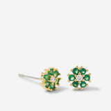 Bryan Anthonys Bloom Green Gold Stud Earrings Macro